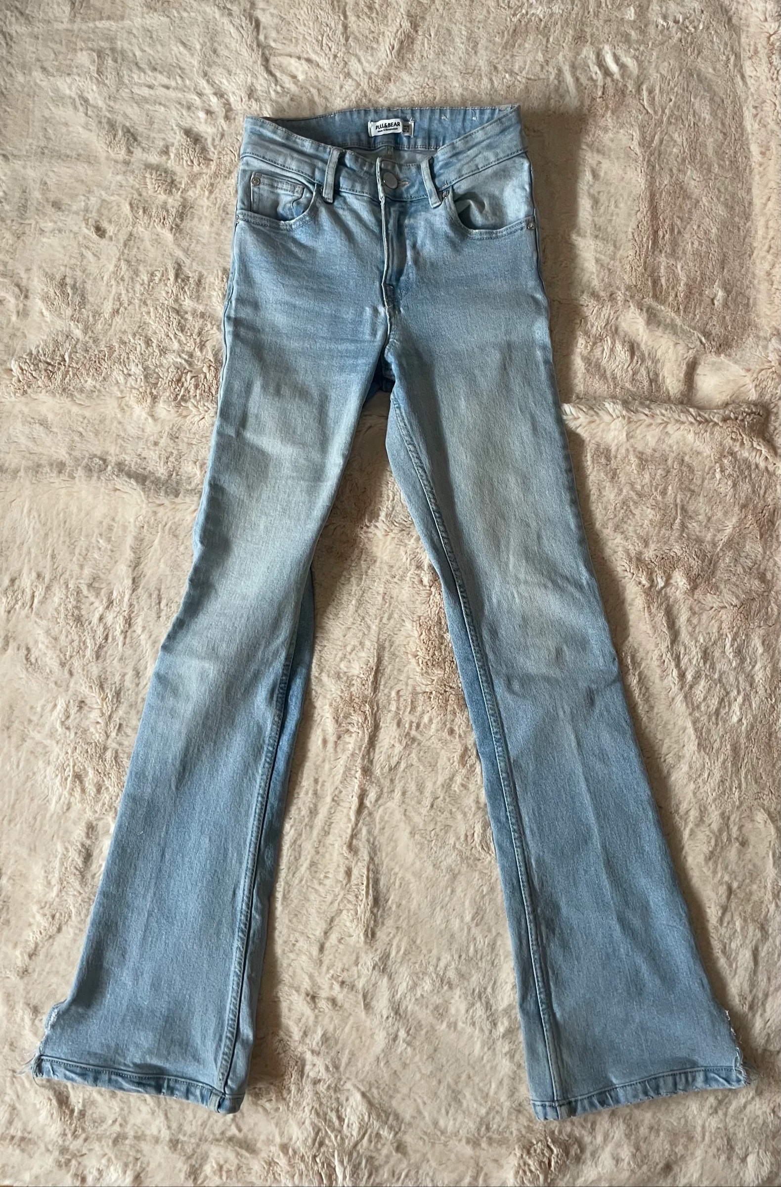 Distressed Blue Skinny Flare Jeans – photo 3